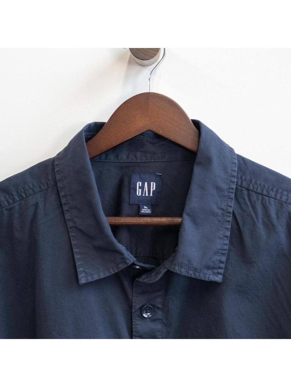 GAP Navy Blue Long Sleeve Button Down Shirt XL